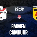 Bùng Nổ Sân Khách! Cambuur Quyết Thắng Emmen Để Tiến Gần Ngôi Vô Địch Hạng 2 Hà Lan 1
