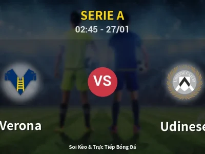 Kết Quả: Verona 1-3 Udinese – Highlight & Bàn Thắng | Serie A