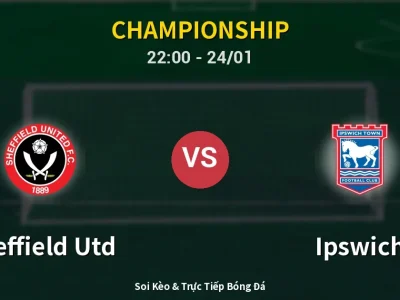 Soi Kèo Sheffield Utd vs Ipswich – 22:00 24/01 | Nhận Định, Dự Đoán Tỷ Số