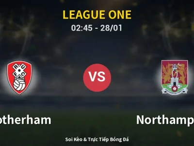 Kết Quả: Rotherham 2-1 Northampton – Highlight & Bàn Thắng | League One