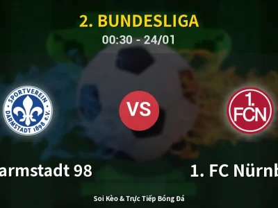 Kết Quả: SV Darmstadt 98 2-0 1. FC Nürnberg – Highlight & Bàn Thắng | 2. Bundesliga