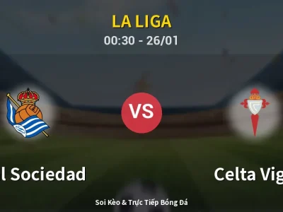 Kết Quả: Real Sociedad 3-1 Celta Vigo – Highlight & Bàn Thắng | La Liga