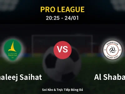 Soi Kèo Al Khaleej Saihat vs Al Shabab – 20:25 24/01 | Nhận Định, Dự Đoán Tỷ Số