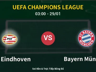 Kết Quả: PSV Eindhoven 1-2 Bayern München – Highlight & Bàn Thắng | UEFA Champions League