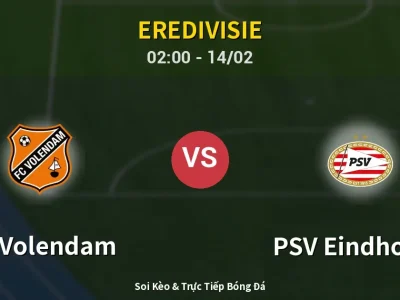 Kết Quả: FC Volendam 2-1 PSV Eindhoven – Highlight & Bàn Thắng | Eredivisie