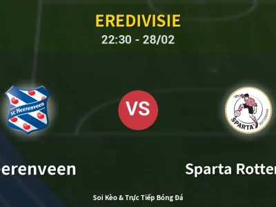 Soi Kèo Heerenveen vs Sparta Rotterdam – 22:30 28/02 | Nhận Định, Dự Đoán Tỷ Số