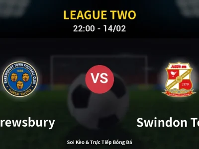 Soi Kèo Shrewsbury vs Swindon Town – 22:00 14/02 | Nhận Định, Dự Đoán Tỷ Số