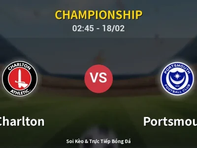 Kết Quả: Charlton 1-3 Portsmouth – Highlight & Bàn Thắng | Championship