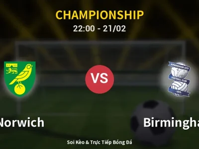 🔴 Trực Tiếp: Norwich 0-2 Birmingham – Link Xem Championship (Full HD)