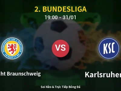 Kết Quả: Eintracht Braunschweig 1-0 Karlsruher SC – Highlight & Bàn Thắng | 2. Bundesliga