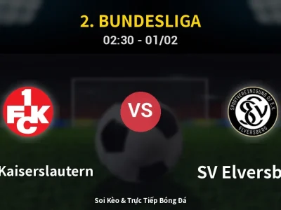 Kết Quả: 1. FC Kaiserslautern 1-3 SV Elversberg – Highlight & Bàn Thắng | 2. Bundesliga