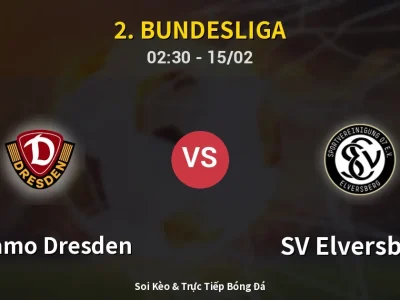 Kết Quả: Dynamo Dresden 1-2 SV Elversberg – Highlight & Bàn Thắng | 2. Bundesliga