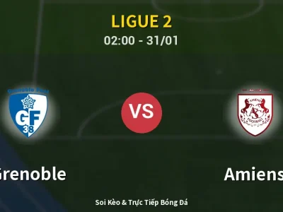 Kết Quả: Grenoble 2-1 Amiens – Highlight & Bàn Thắng | Ligue 2
