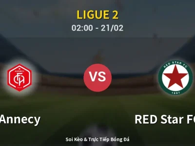 Kết Quả: Annecy 2-1 RED Star FC 93 – Highlight & Bàn Thắng | Ligue 2