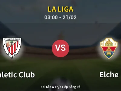 Kết Quả: Athletic Club 2-1 Elche – Highlight & Bàn Thắng | La Liga