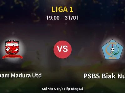 Kết Quả: Persepam Madura Utd 0-0 PSBS Biak Numfor – Highlight & Bàn Thắng | Liga 1