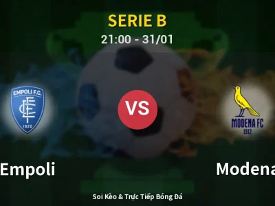 🔴 Trực Tiếp: Empoli 0-0 Modena – Link Xem Serie B (Full HD)