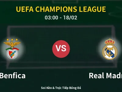 Kết Quả: Benfica 0-1 Real Madrid – Highlight & Bàn Thắng | UEFA Champions League