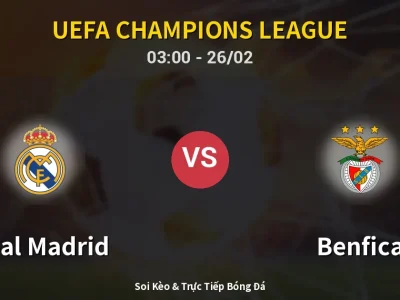 Kết Quả: Real Madrid 2-1 Benfica – Highlight & Bàn Thắng | UEFA Champions League