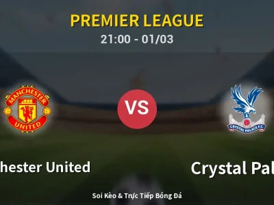 🔴 Trực Tiếp: Manchester United 2-1 Crystal Palace – Link Xem Premier League (Full HD)