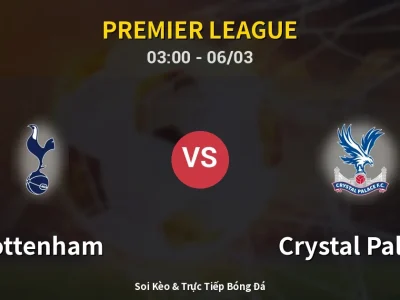 Kết Quả: Tottenham 1-3 Crystal Palace – Highlight & Bàn Thắng | Premier League