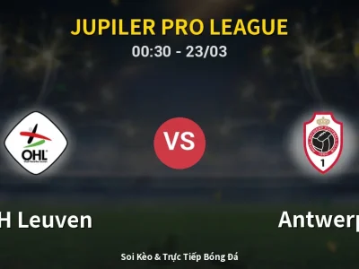 Kết Quả: OH Leuven 1-0 Antwerp – Highlight & Bàn Thắng | Jupiler Pro League