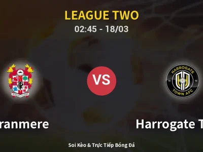 Kết Quả: Tranmere 0-3 Harrogate Town – Highlight & Bàn Thắng | League Two
