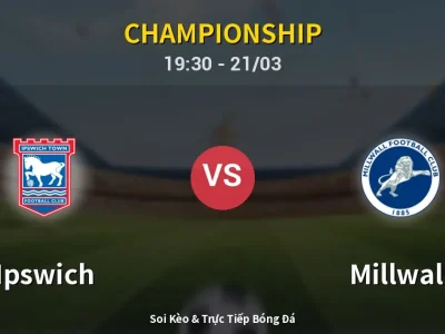🔴 Trực Tiếp: Ipswich 1-1 Millwall – Link Xem Championship (Full HD)