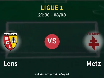 Soi Kèo Lens vs Metz – 21:00 08/03 | Nhận Định, Dự Đoán Tỷ Số