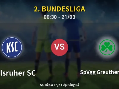 Kết Quả: Karlsruher SC 3-1 SpVgg Greuther Fürth – Highlight & Bàn Thắng | 2. Bundesliga