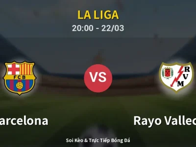 🔴 Trực Tiếp: Barcelona 1-0 Rayo Vallecano – Link Xem La Liga (Full HD)