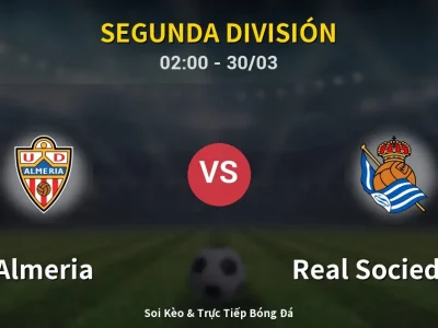 Kết Quả: Almeria 5-1 Real Sociedad II – Highlight & Bàn Thắng | Segunda División