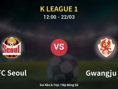 Kết Quả: FC Seoul 5-0 Gwangju FC – Highlight & Bàn Thắng | K League 1