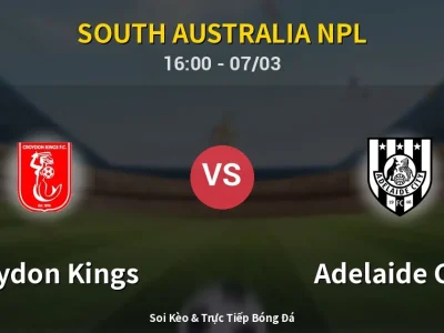 Kết Quả: Croydon Kings 0-4 Adelaide City – Highlight & Bàn Thắng | South Australia NPL