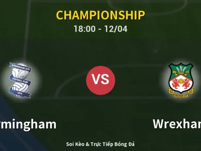 🔴 Trực Tiếp: Birmingham 2-0 Wrexham – Link Xem Championship (Full HD)