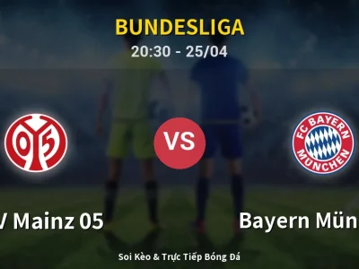 Soi Kèo FSV Mainz 05 vs Bayern München – 20:30 25/04 | Nhận Định, Dự Đoán Tỷ Số
