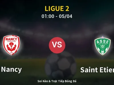 Kết Quả: Nancy 1-1 Saint Etienne – Highlight & Bàn Thắng | Ligue 2