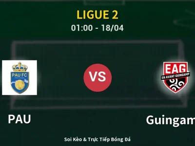 Kết Quả: PAU 2-1 Guingamp – Highlight & Bàn Thắng | Ligue 2