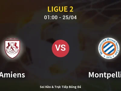 🔴 Trực Tiếp: Amiens 0-1 Montpellier – Link Xem Ligue 2 (Full HD)