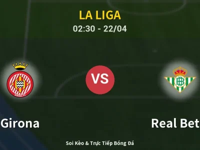 Kết Quả: Girona 2-3 Real Betis – Highlight & Bàn Thắng | La Liga