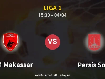 Soi Kèo PSM Makassar vs Persis Solo – 15:30 04/04 | Nhận Định, Dự Đoán Tỷ Số