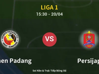 Kết Quả: Semen Padang 0-2 Persijap – Highlight & Bàn Thắng | Liga 1