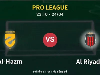 Soi Kèo Al-Hazm vs Al Riyadh – 23:10 24/04 | Nhận Định, Dự Đoán Tỷ Số