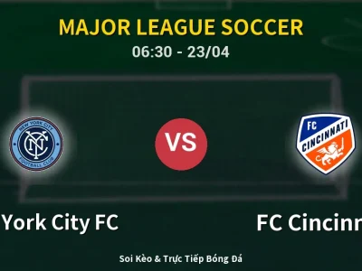 Kết Quả: New York City FC 4-4 FC Cincinnati – Highlight & Bàn Thắng | Major League Soccer