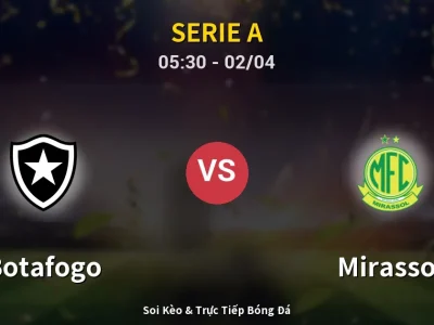 Kết Quả: Botafogo 3-2 Mirassol – Highlight & Bàn Thắng | Serie A