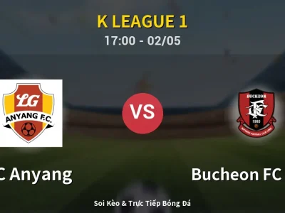Soi Kèo FC Anyang vs Bucheon FC 1995 – 17:00 02/05 | Nhận Định, Dự Đoán Tỷ Số