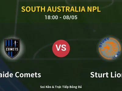 Soi Kèo Adelaide Comets vs Sturt Lions – 18:00 08/05 | Nhận Định, Dự Đoán Tỷ Số